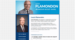 Desktop Screenshot of louisplamondon.com