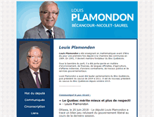 Tablet Screenshot of louisplamondon.com